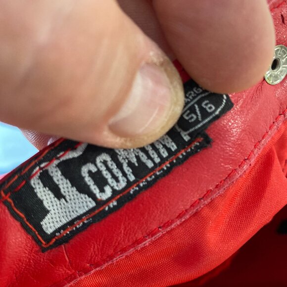 JC Comini Red Genuine Leather Pencil Skirt | Size S/6 | Made in Argentina - Picture 8 of 8